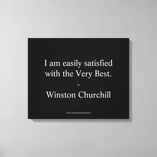 Winston Churchill-citat; Det Allra Bästa Canvastryck (Framsida)