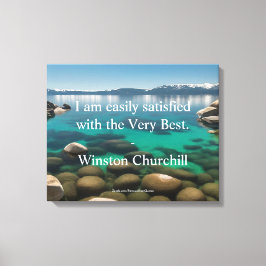Winston Churchill-citat; Det Allra Bästa Canvastryck