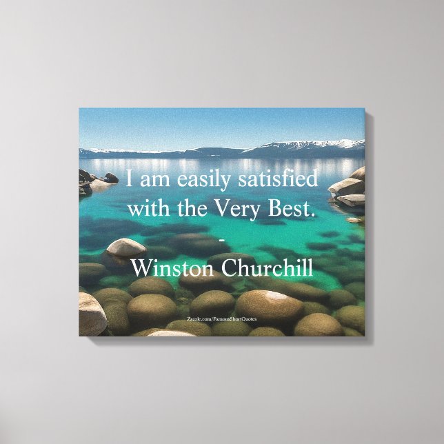Winston Churchill-citat; Det Allra Bästa Canvastryck (Framsida)