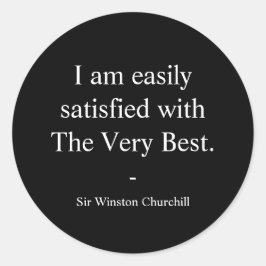 Winston Churchill-citat; Det Allra Bästa Runt Klistermärke