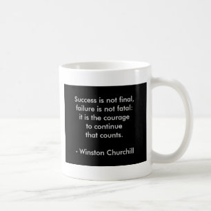 Winston Churchill Citat; Framgång Kaffemugg