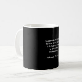 Winston Churchill Citat; Framgång Kaffemugg