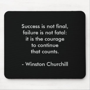 Winston Churchill Citat; Framgång Musmatta
