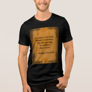 Winston Churchill Citat; Framgångsrulla & Stucco T Shirt