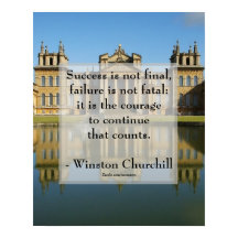 Winston Churchill Citat; Succé Blenheim Palace