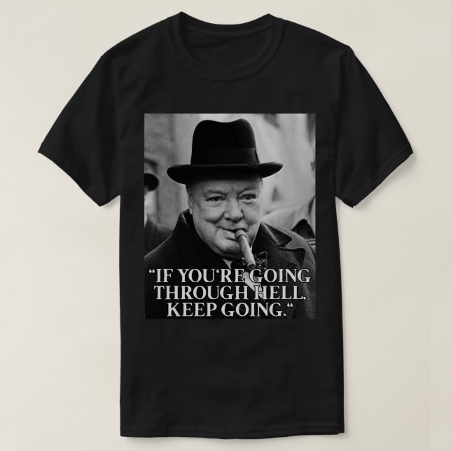 Winston Churchill-citat T Shirt (Design framsida)