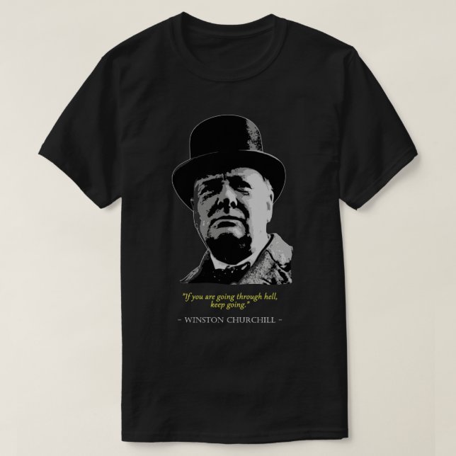 Winston Churchill-citat T Shirt (Design framsida)