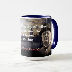 Winston Churchill-citatet om socialism Mugg