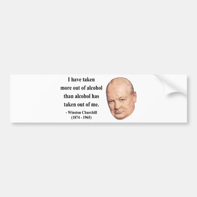 Winston Churchill citationstecken 12b Bildekal (Framsidan)