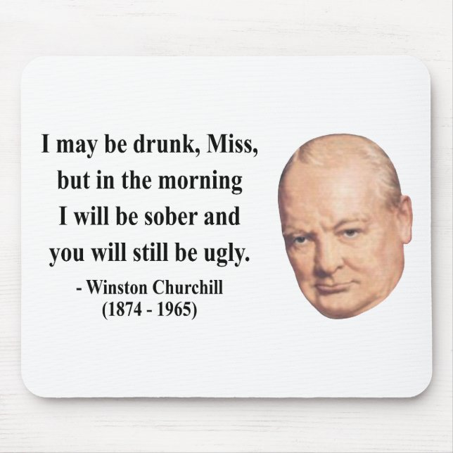 Winston Churchill citationstecken 2b Musmatta (Framsidan)