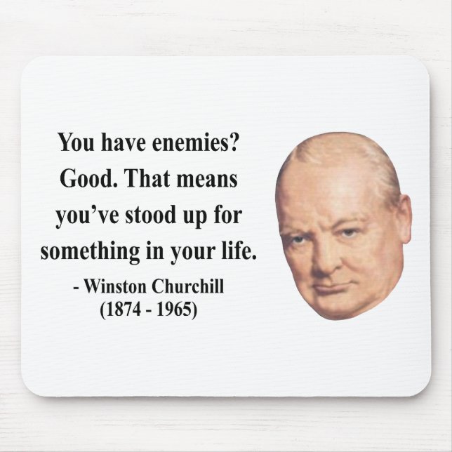 Winston Churchill citationstecken 3b Musmatta (Framsidan)