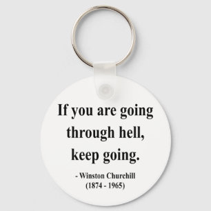 Winston Churchill citationstecken 4a Nyckelring