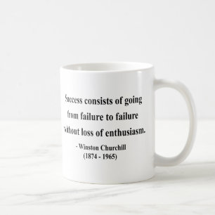 Winston Churchill citationstecken 5a Kaffemugg