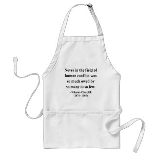 Winston Churchill citationstecken 8a Förkläde