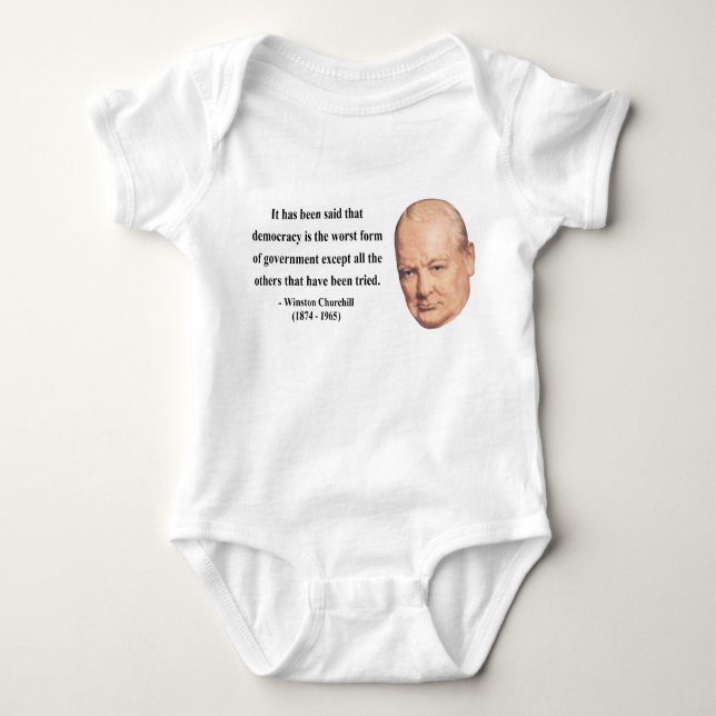 Winston Churchill citationstecken 9b Tee (Framsida)