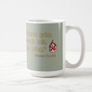 Winston Churchill citationstecken Kaffemugg
