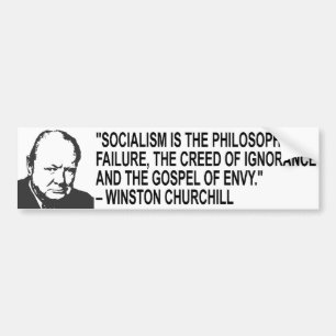 Winston Churchill citationsteckenbildekal Bildekal