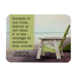 Winston Churchill "Courage" inspirationsoffert Magnet