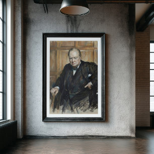 Winston Churchill - Den Resolute Statsmannen Poster