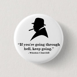 Winston Churchill emblem - citationstecken 1 Knapp