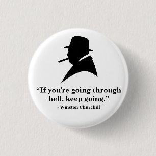 Winston Churchill emblem - citationstecken 1 Knapp