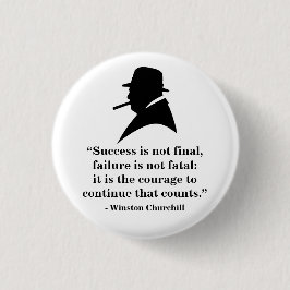Winston Churchill emblem - citationstecken 5 Knapp