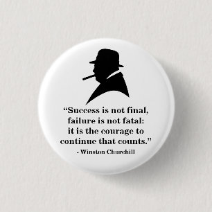 Winston Churchill emblem - citationstecken 5 Knapp