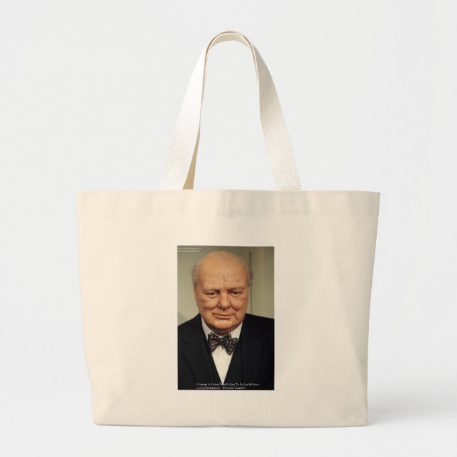 Winston Churchill-fel Wisdom-offerter Jumbo Tygkasse (Framsidan)