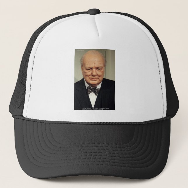 Winston Churchill-fel Wisdom-offerter Truckerkeps (Framsida)