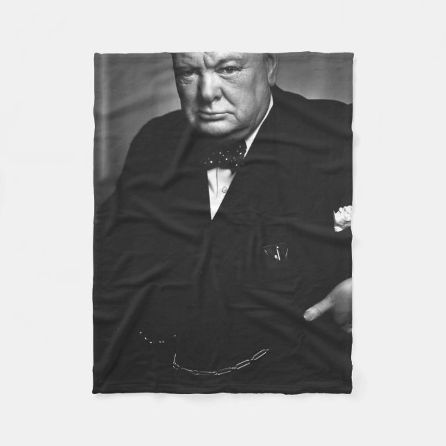 Winston Churchill Fleecefilt (Framsidan)