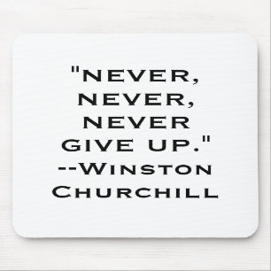 Winston Churchill ger aldrig musen vadderar upp Musmatta