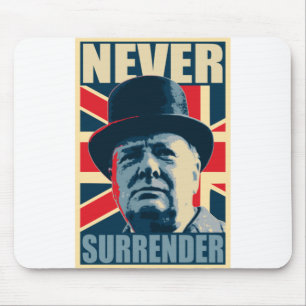 Winston Churchill ger aldrig upp Musmatta