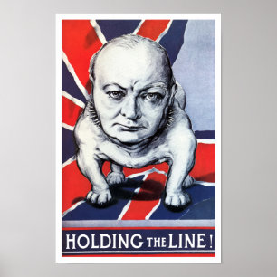 Winston Churchill - Håll linjen! Poster