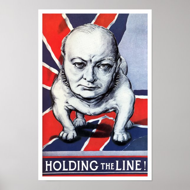 Winston Churchill - Håll linjen! Poster (Framsidan)