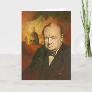 Winston Churchill Hälsning Card Kort
