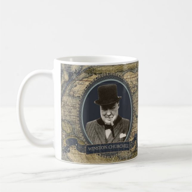 Winston Churchill historisk mugg (Vänster)