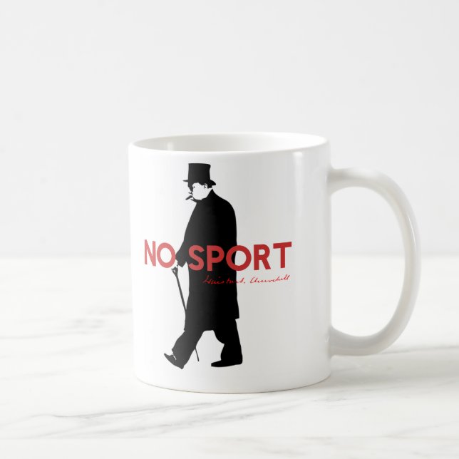 Winston Churchill ingen sport Kaffemugg (Höger)