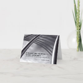 Winston Churchill inspirationsoffertmöjlighet Tack Kort