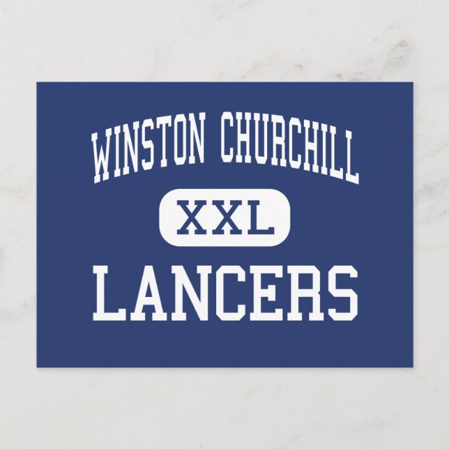 Winston Churchill - Lancers - High - Eugene Oregon Vykort (Framsida)