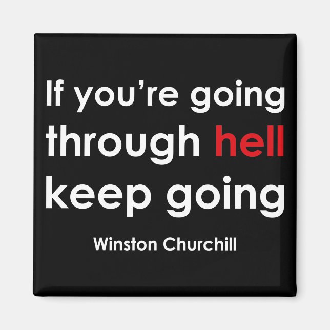 Winston Churchill Magnet (Framsidan)