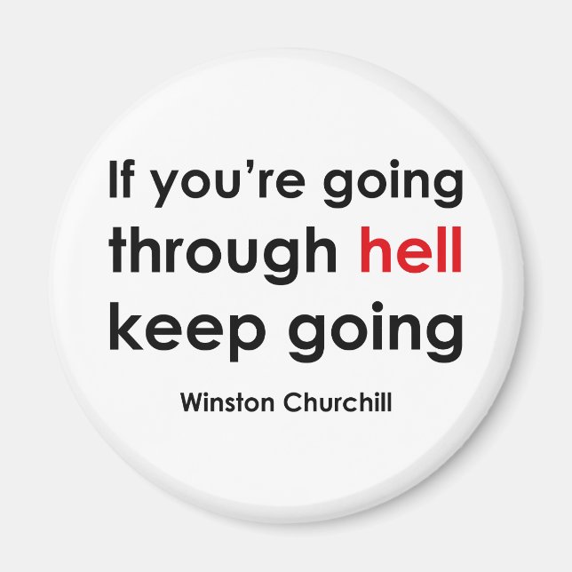 Winston Churchill Magnet (Framsidan)