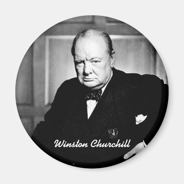 Winston Churchill Magnet (Framsidan)