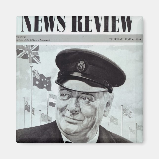 Winston Churchill Magnet (Framsidan)