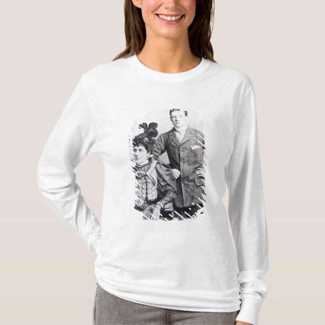 Winston Churchill med hans mor 2 T-shirt (Framsida)