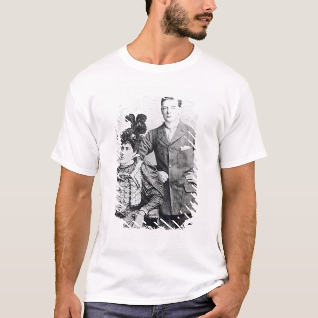 Winston Churchill med hans mor 2 Tee Shirt (Framsida)