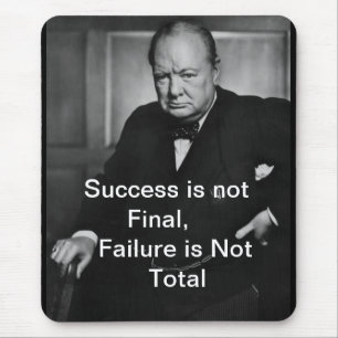Winston Churchill - Mousepad - framgång Musmatta
