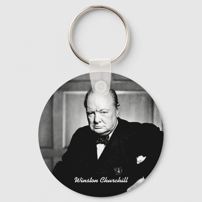 Winston Churchill Nyckelring (Framsida)