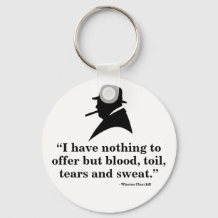 Winston Churchill nyckelring - citationstecken 10