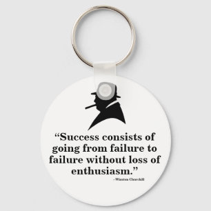 Winston Churchill nyckelring - citationstecken 7