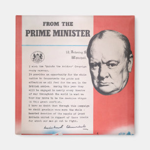 Winston Churchill, Nytryck av brittisk krigsaffisc Magnet